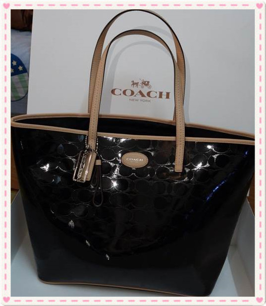 美國 COACH 時尚PVC托特包